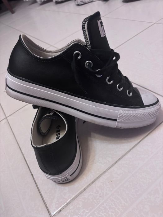 Sapatilhas all star em pele usadas 1x