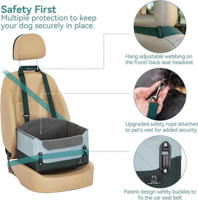 Fotelik samochodowy dla małych psów I kotów 742