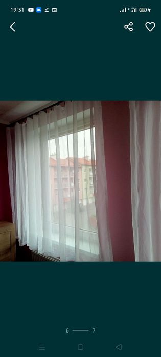 Firany kolor biały , cienki, mleczny wymiary około 160 cm x 300 cm