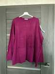Sweter fuksja dzianina