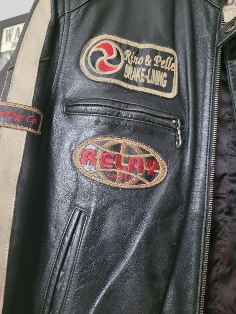 Męska kurtka skórzana Rebel
