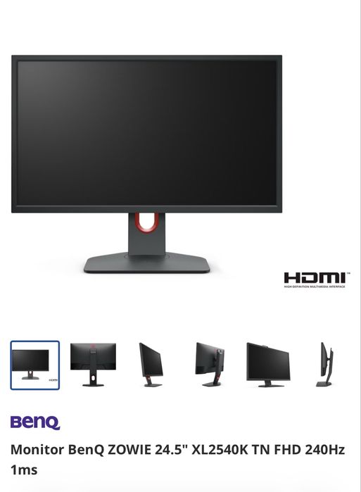 Monitor Benq 2540K TN 240hz