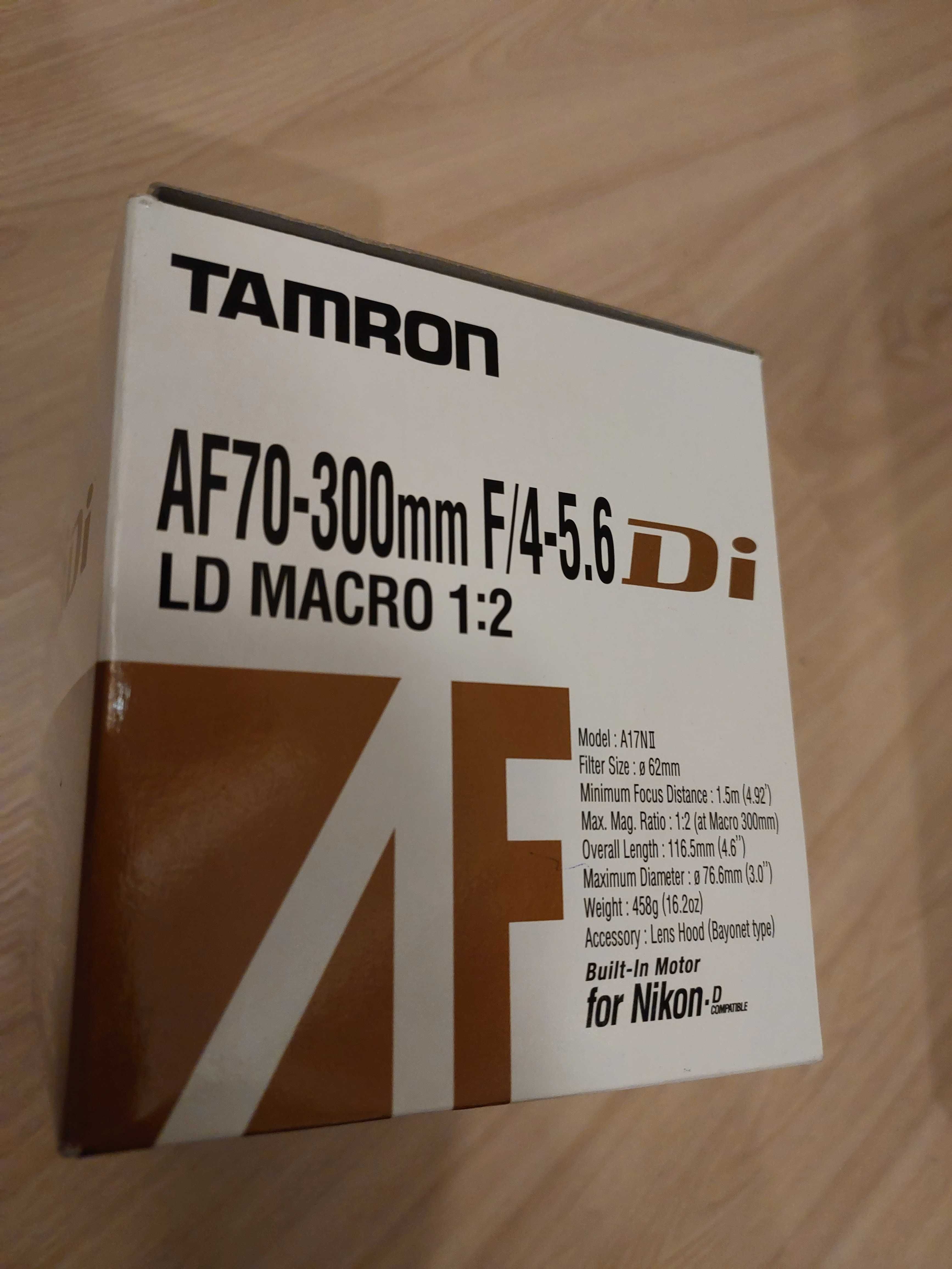 Obiektyw Tamron Nikon F AF 70-300mm f/4-5.6 Di LD Macro