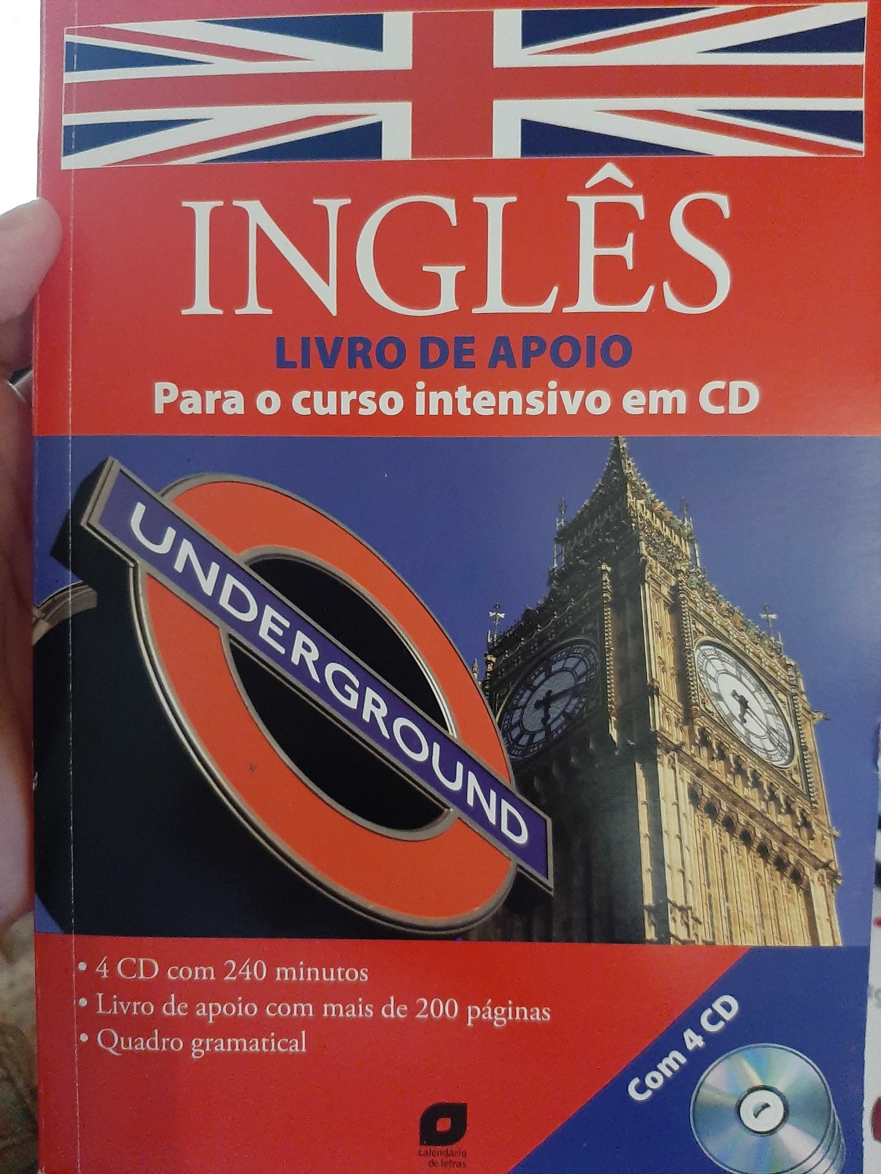 Inglês - Livro de Apoio para curso intensivo em CD