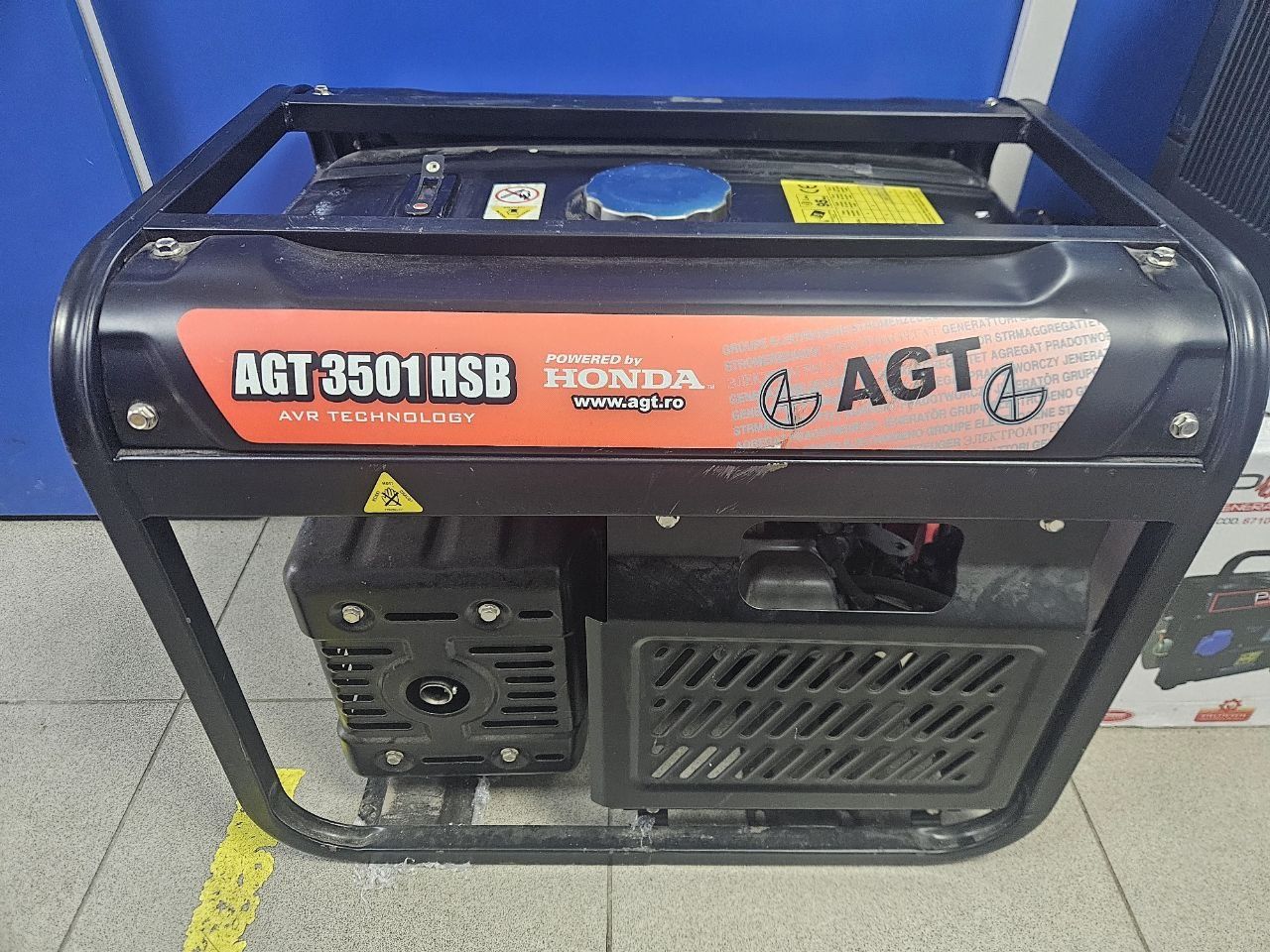Генератор бензиновий AGT 3501 HSB Двигун Honda