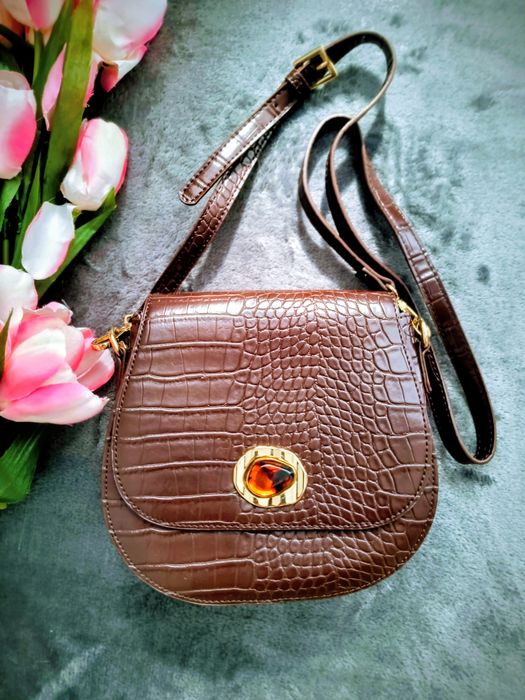 Torebka damska brązowa listonoszka Look