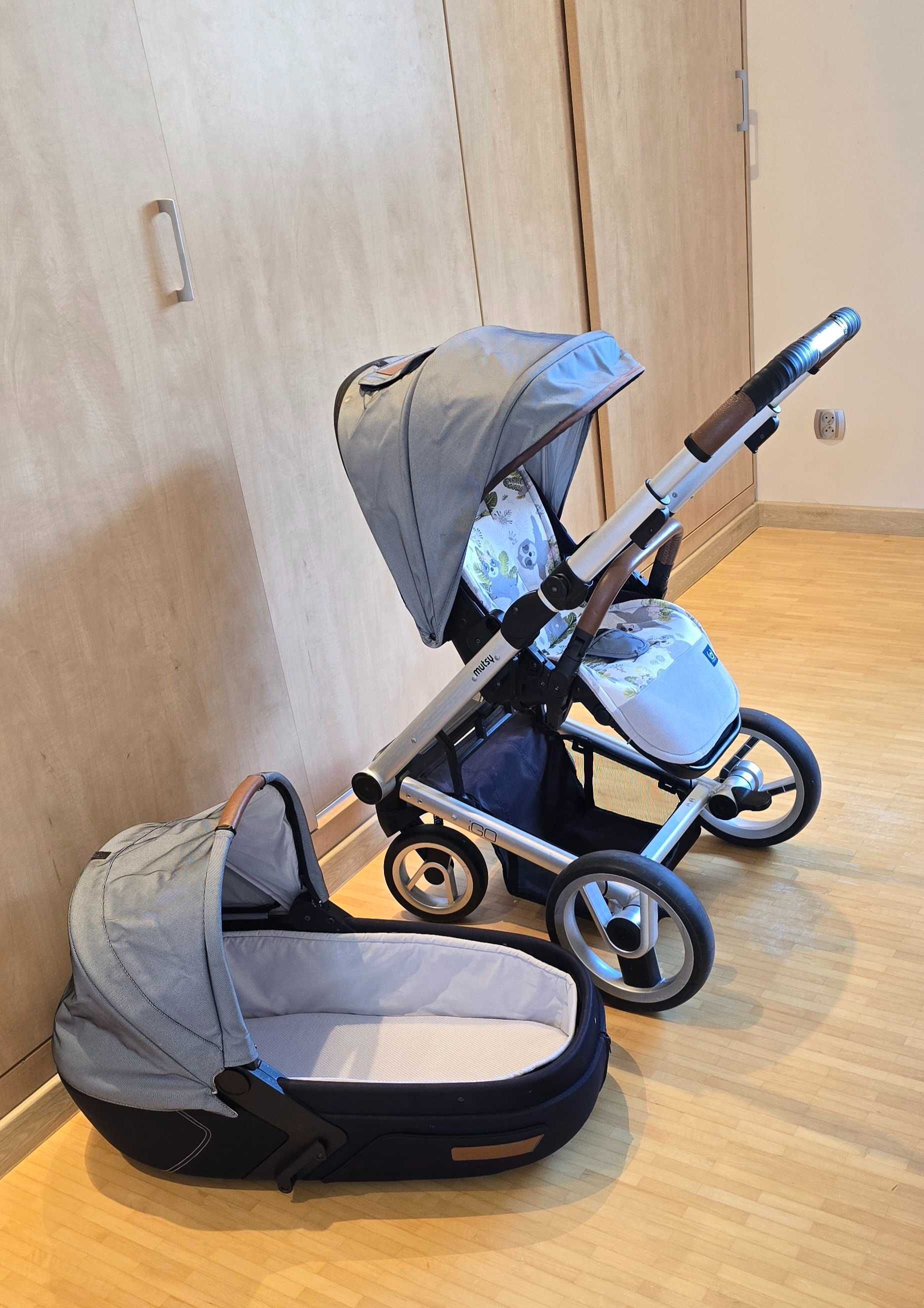 Wózek Mutsy IGO 3w1 z adapterem do fotelika cybex, maxi-cosi, kiddy
