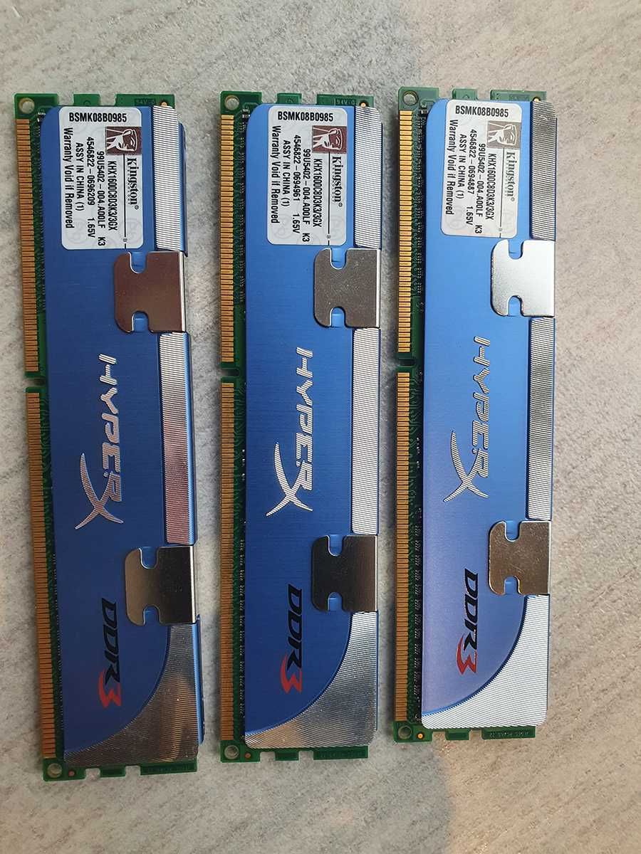 Pamięć Kingston DIMM DDR3 KHX1600C8D3K3/3GX