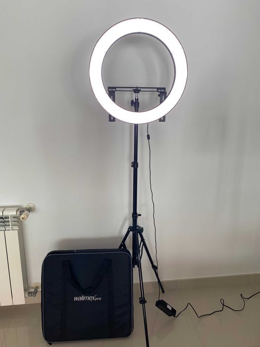 Walimex Pro 350/500 Bi Color LED Ringlight with Stand