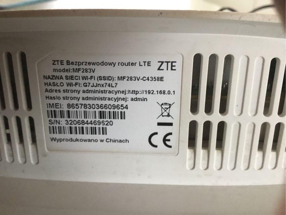 Router ZTE MF283V