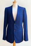 Marynarka Niebieska Kobaltowa Zara Man Slim Fit 48 Blezer Elegancka