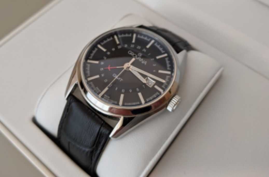 Nowy Zegarek Męski Grovana Model GV1547.1537 Szafir