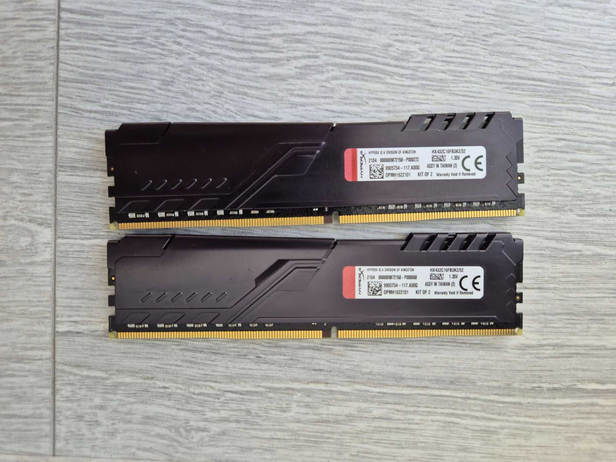 пам'ять DDR4 32GB (2x16) 3200MHz CL16 Kingston\HyperX FURY. Trade-in