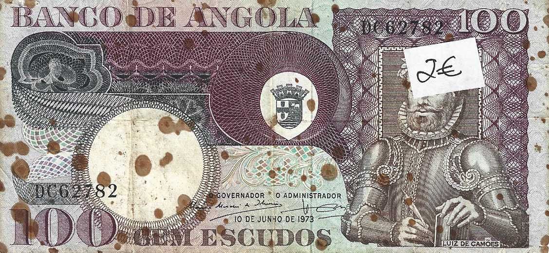 Notas antigas - Angola