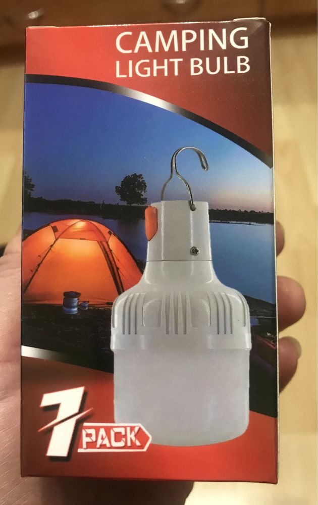 Акумуляторна світлодіодна  лампа  з USB зарядкою на 3 режими
