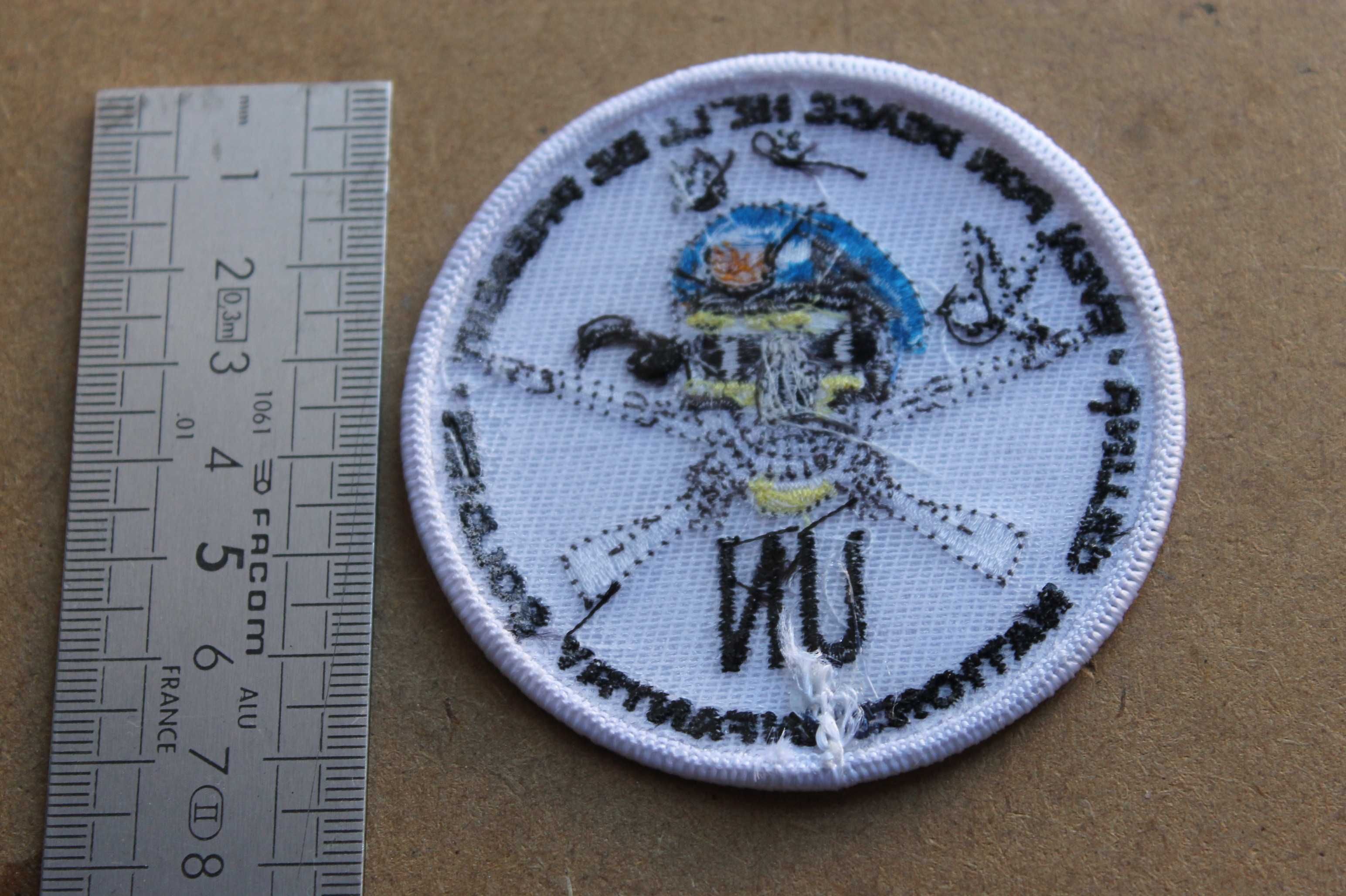 Bordado UN Skull Patch / United Nations Military Patches