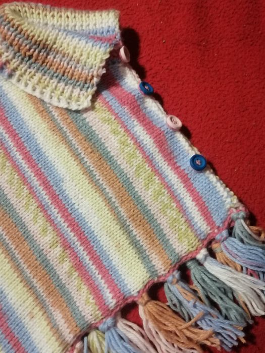 Poncho lã criança