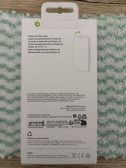 Etui APPLE Clear Case MagSafe do iPhone 16