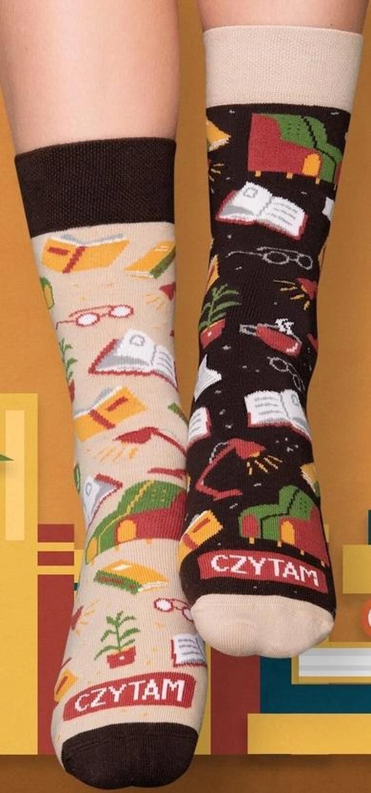 Skarpety długie Czytam - nie przeszkadzać! 35-38 oprawa: blister