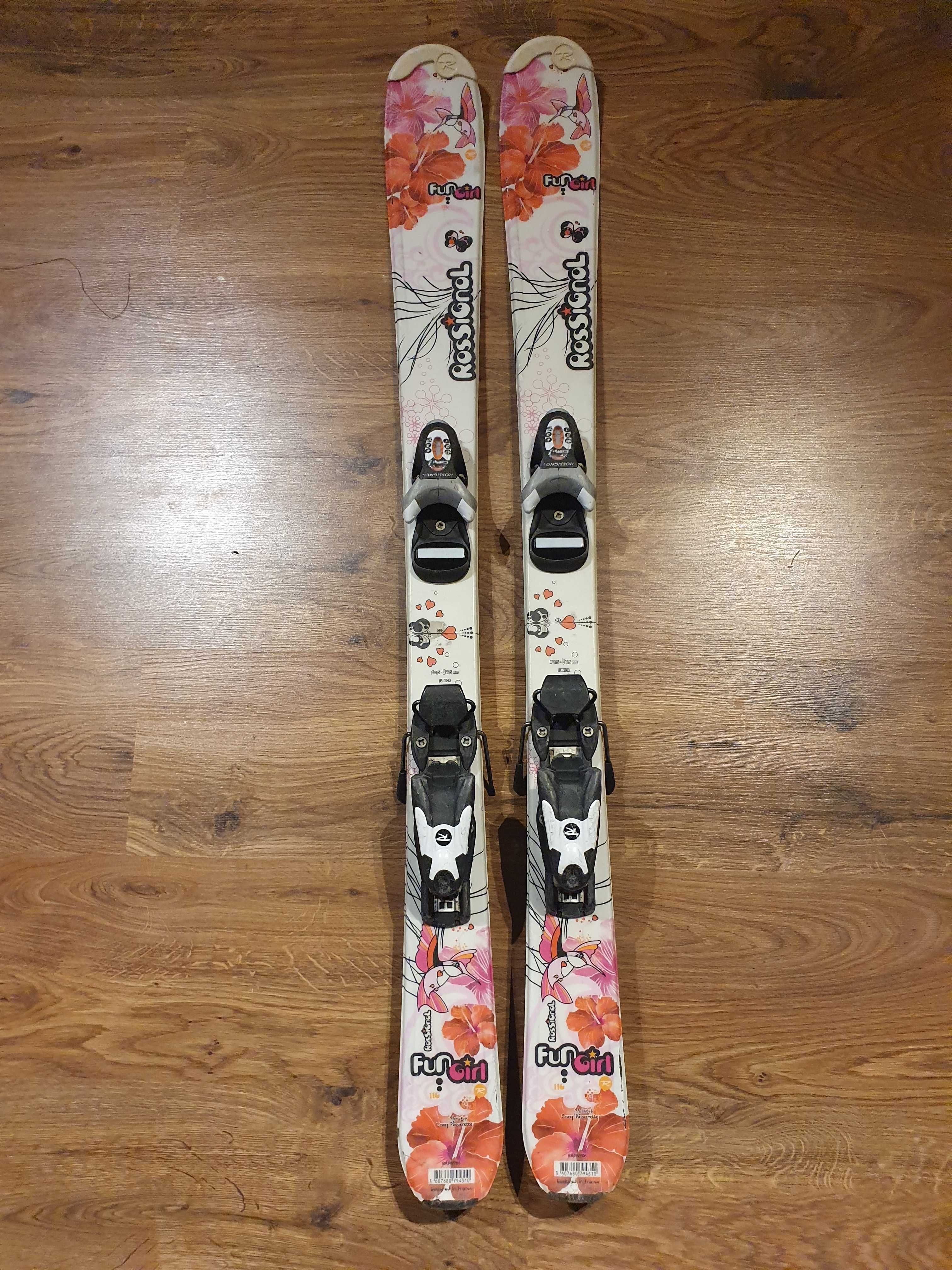 Narty Rossignol Junior 110 cm + wiązania