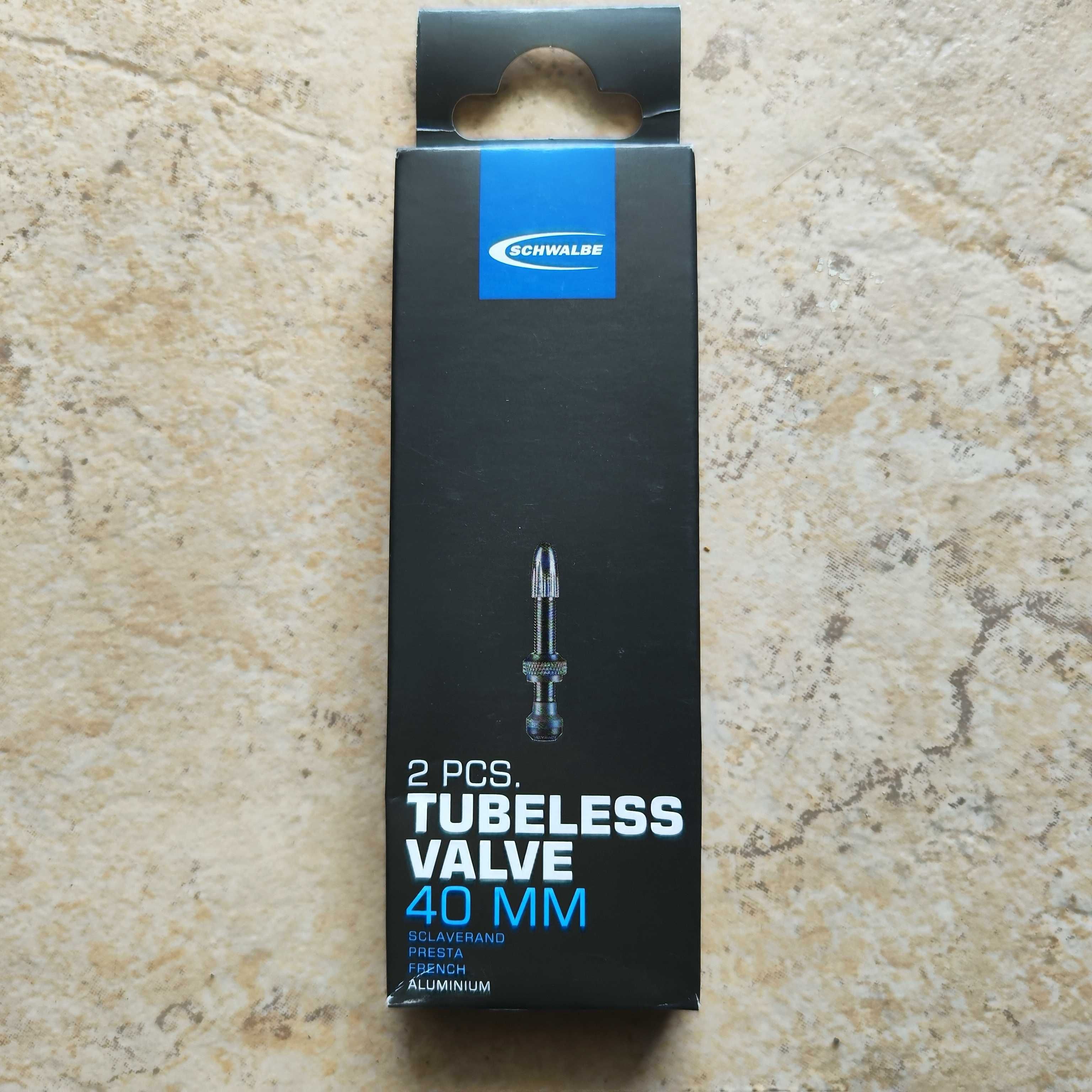 Válvula Tubeless SCHWALBE Presta (SV) 40mm (1 par) Preto