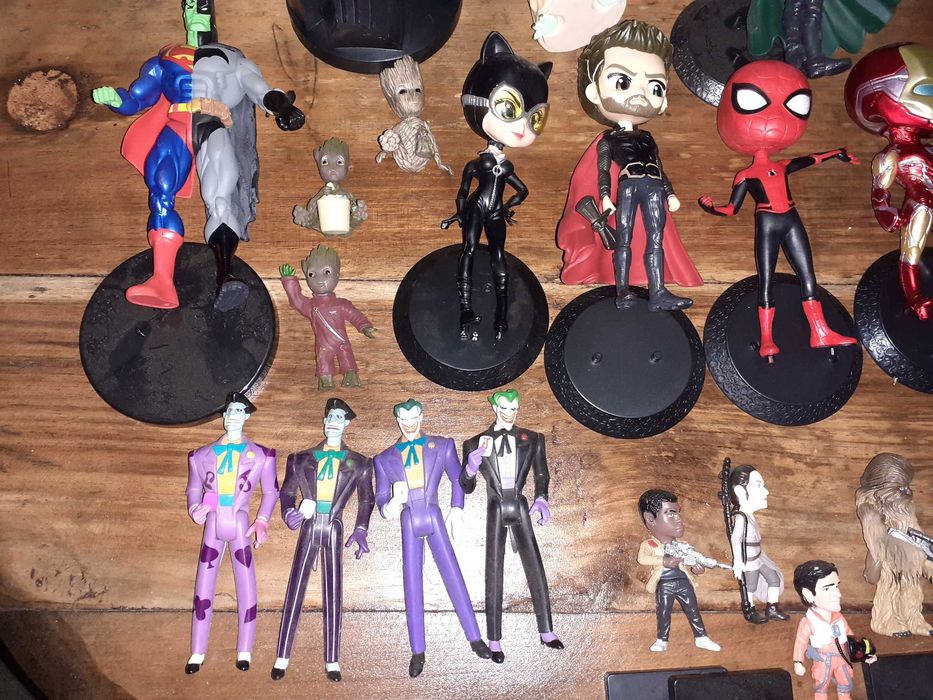 Figuras Marvel DC Star Wars Joker Spiderman Yoda Harley Quin Thor