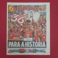 Jornais desportivos - O tetra do Benfica.