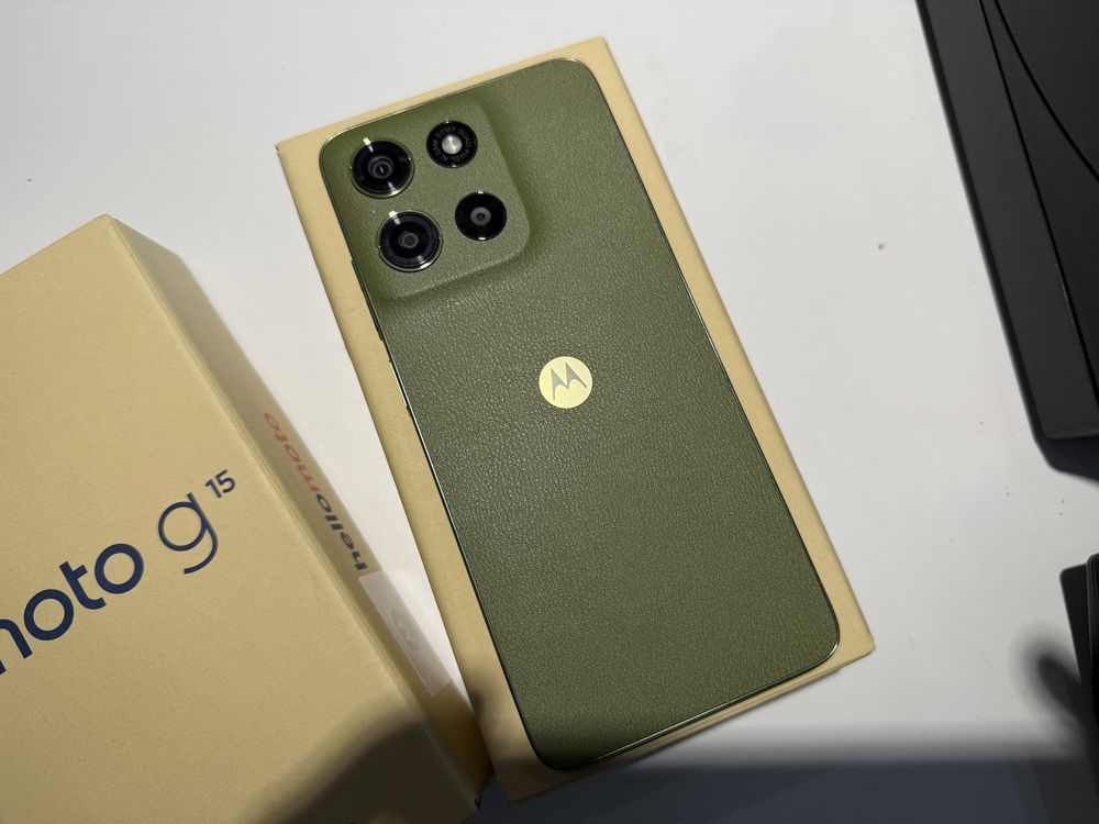 Motorola G15 Iguana Green nowy 24 miesiace gw OKSIKOM Tecza
