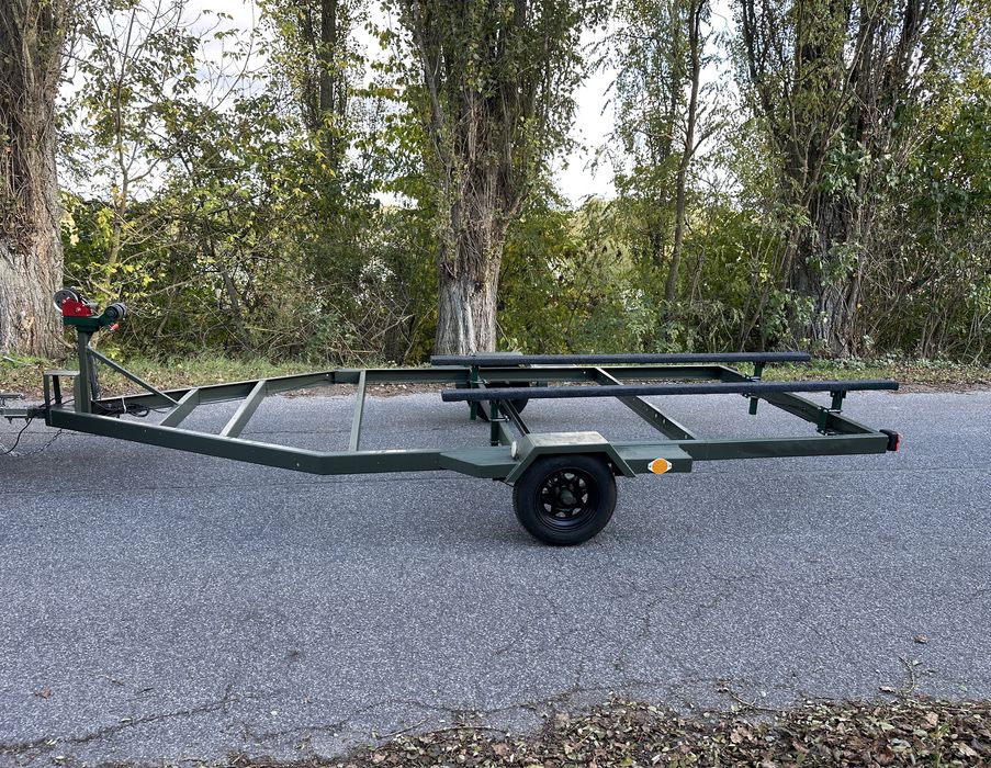 Przyczepa podłodziowa slipowa portowa wózek slipowy pod łódź motorówke