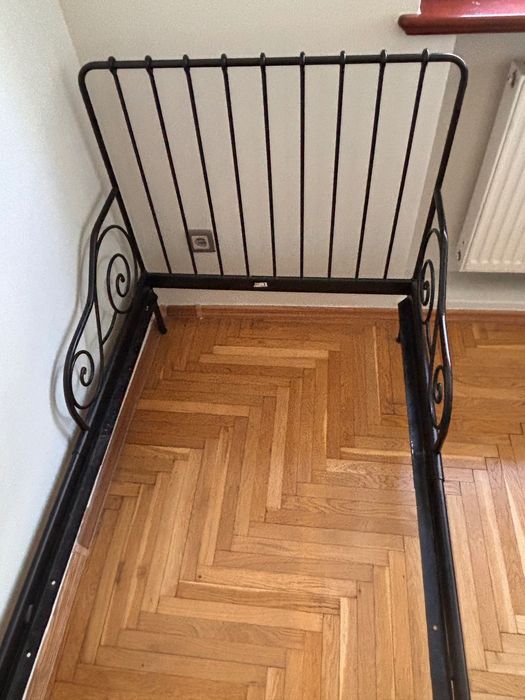 Łóżko metalowe rozsuwane