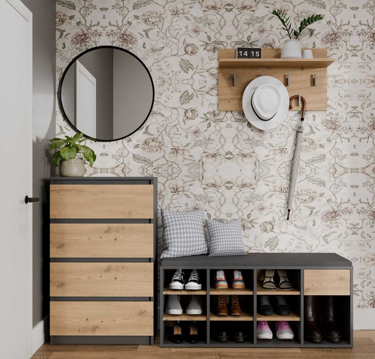 Szafka na Buty TALLIN Z Siedziskiem i Szufladą 110x46x35 RÓŻNE KOLORY