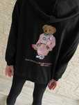 Nowy 3 set premium dres miś teddy bluza + legginsy + czapka