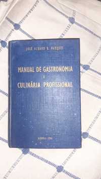 Manual de Gastronomia Culinária Profissional 1961 raro Livro