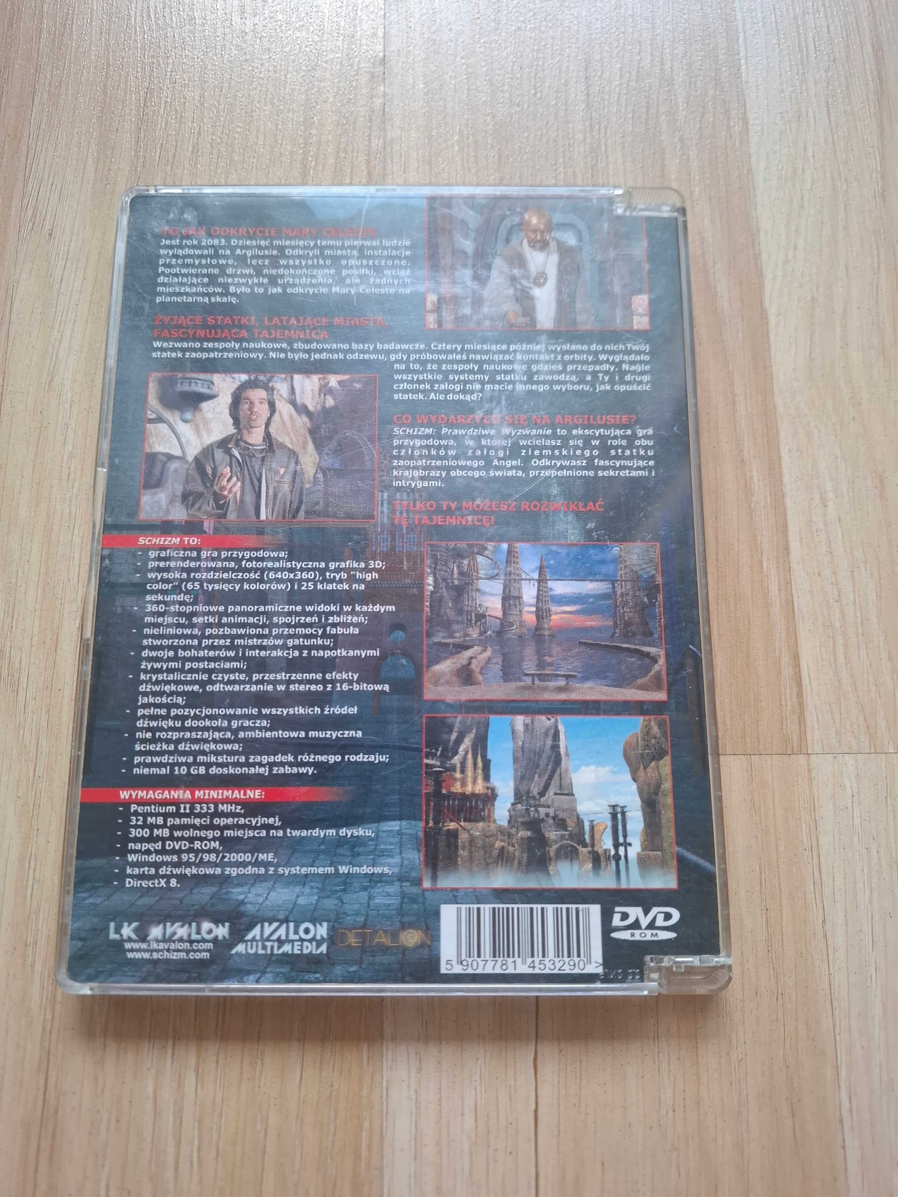 Schizm Prawdziwe Wyzwanie PC DVD PL gra przygodowa Avalon