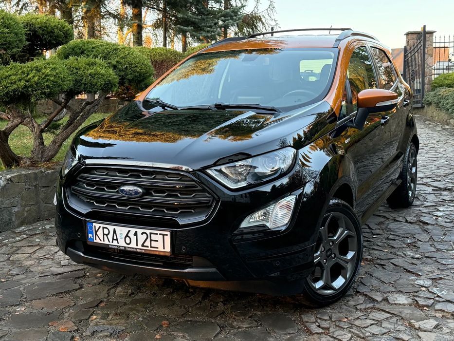 Ford EcoSport 2018r 1.0 BENZYNA 125 Koni AUTOMAT LED ST Line KAMERA Navi Ładny STAN