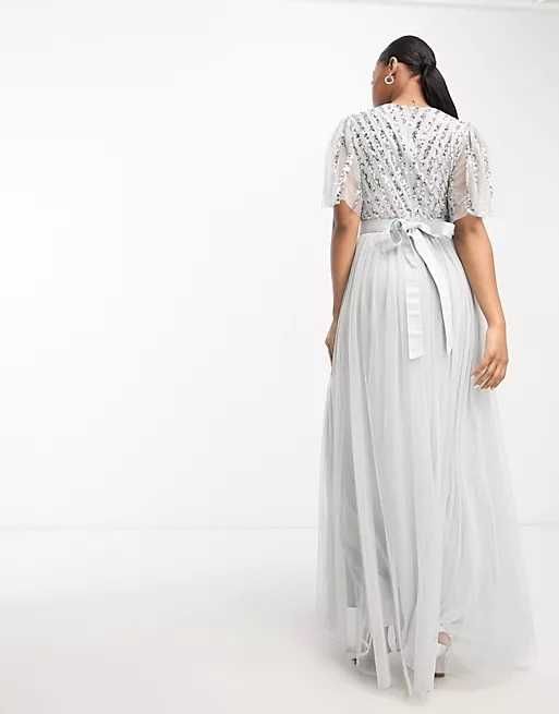 Maya Bridesmaid balowa sukienka maxi z cekinami M/L wartość 800zł NOWA