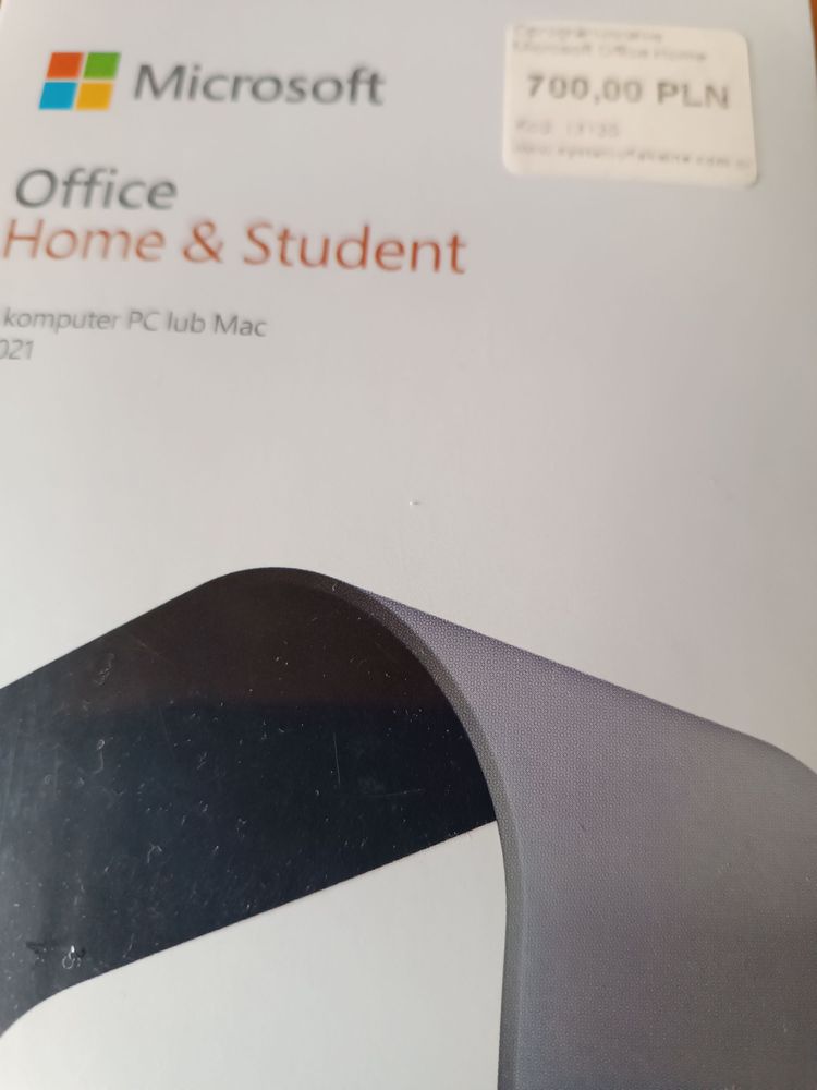 Program Microsoft Office home&student klucz produkt