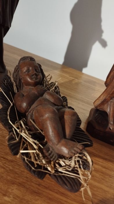 Presépio figuras madeira