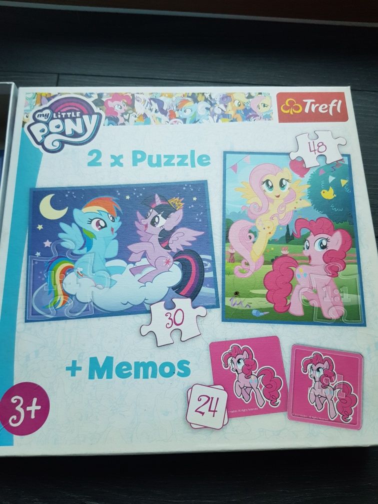 My Little Pony puzzle i memory 48 Dwie układanki