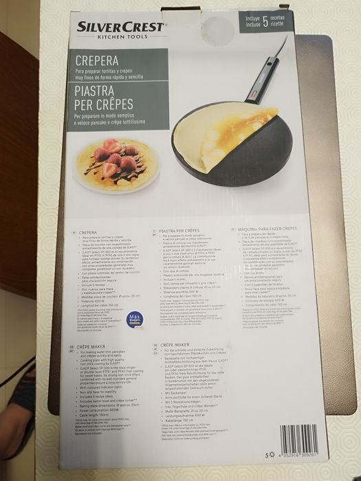 Maquina de crepes silvercrest