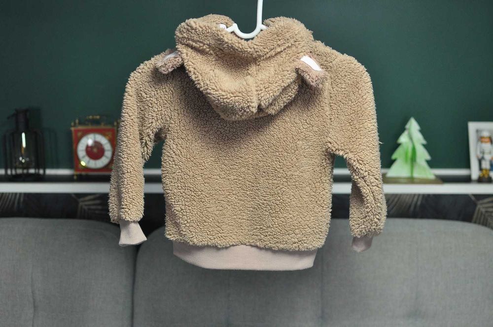 Rozmiar 110 - Bluza z kapturem, sweterek - miły, sweter dziecka