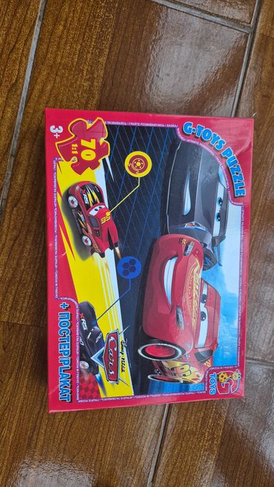 Пазли g toys тачкі 3+ 70 шт пазли машини пазли дінозаври