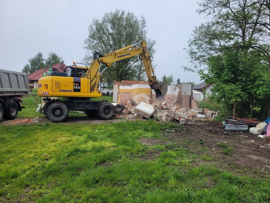 Koparko ładowarka,kołowa,gasienicowa,transport prace ziemne Darłowo