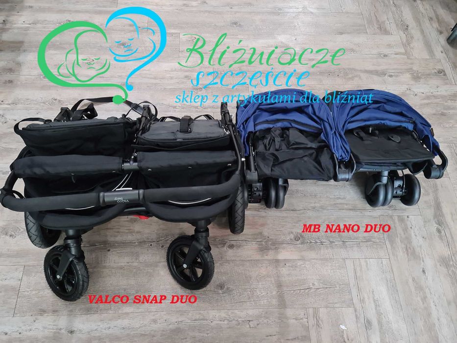Wózek spacerowy Nano Duo dla bliźniąt NOWY