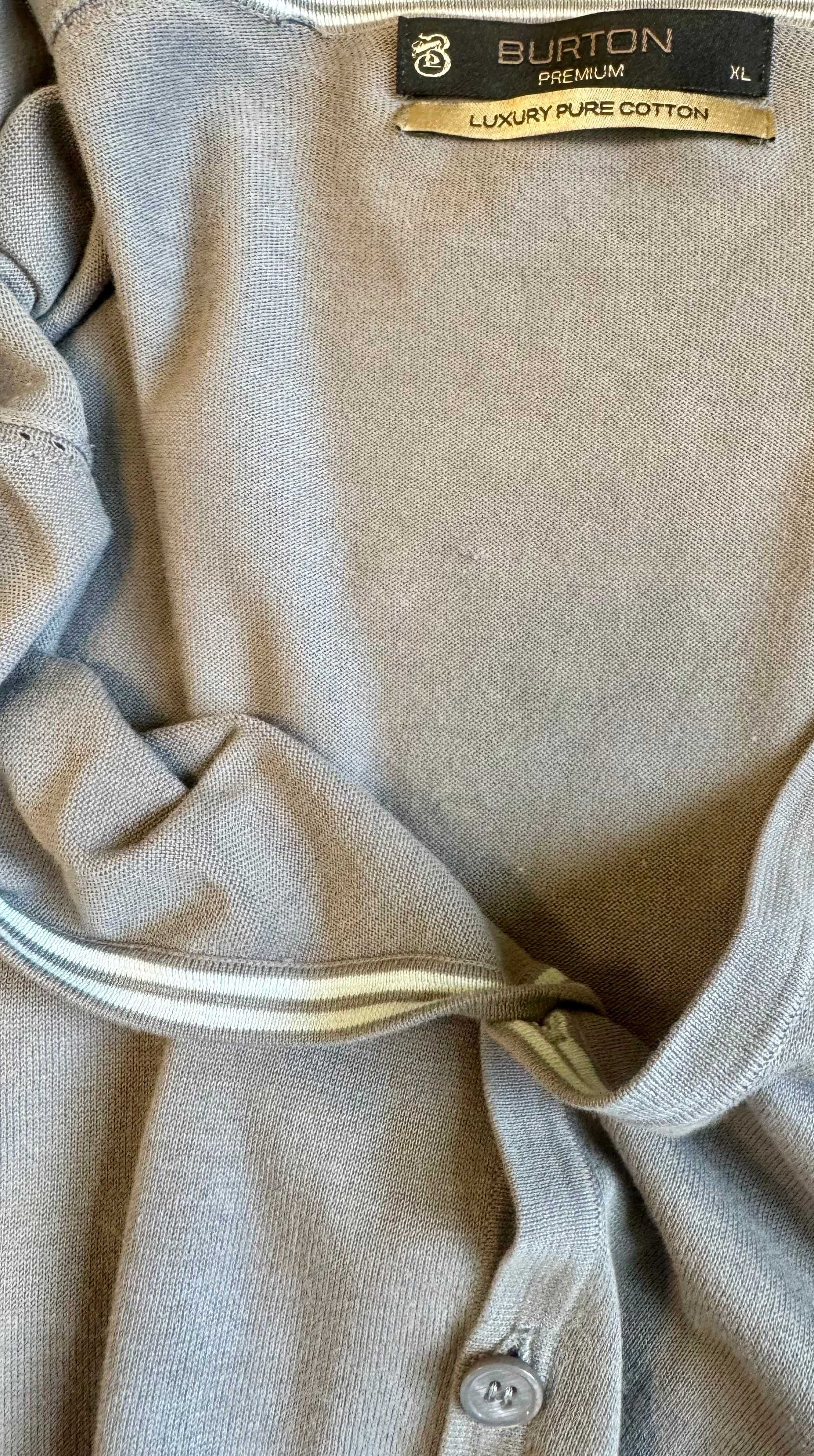 Piękny Kardigan Męski/ Oryginalny "BURTON"/ 100% Bawełna Premium