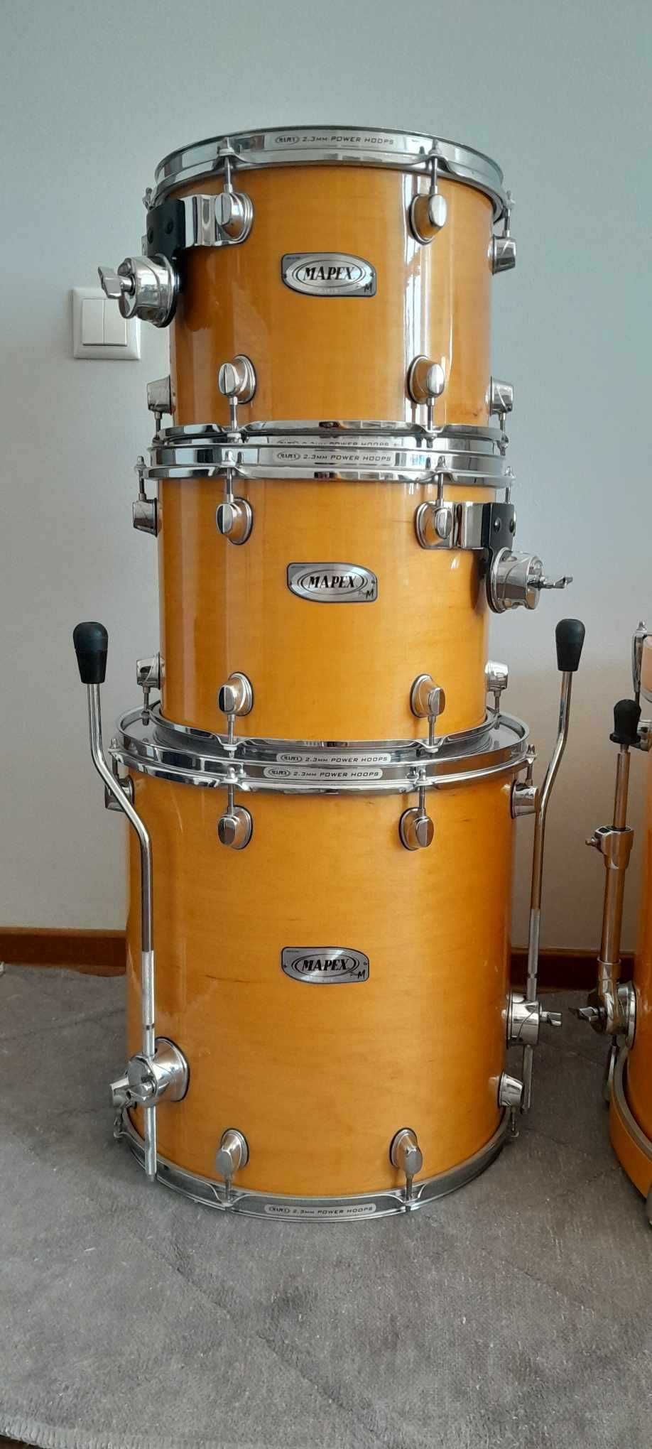 Кленова ударна установка Mapex PRO M 22/16/13/12 All Maple Shell, Remo