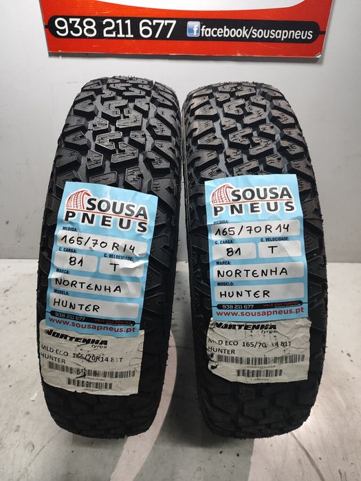2 pneus novos nortenha 165/70R14 Oferta dos Portes