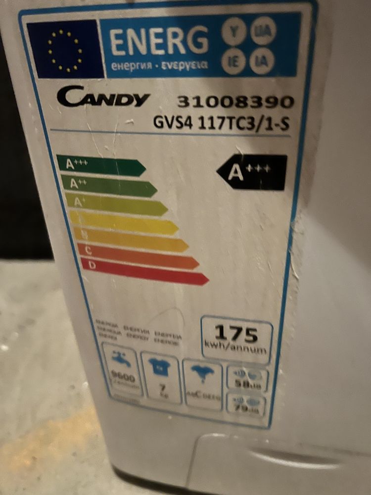Pralka Candy GVS4 117TC3/1-S uzywana