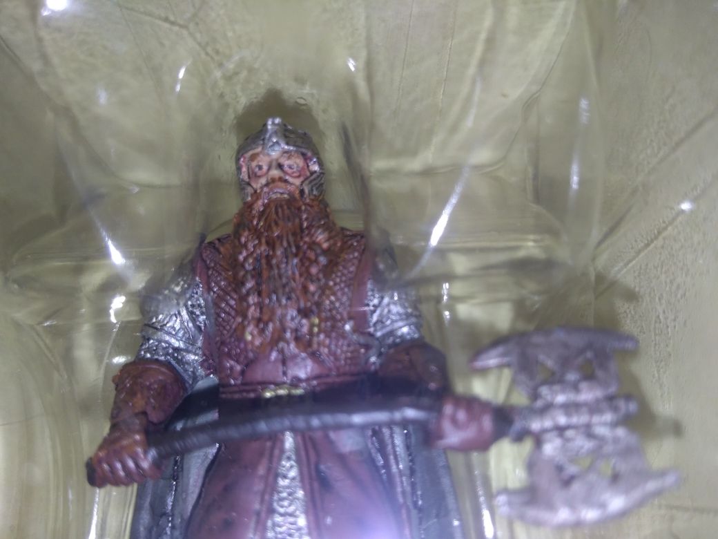 Antiga figura gimli do filme o senhor dos anéis