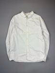 AllSaints Рубашка из плотного хлопка белая L